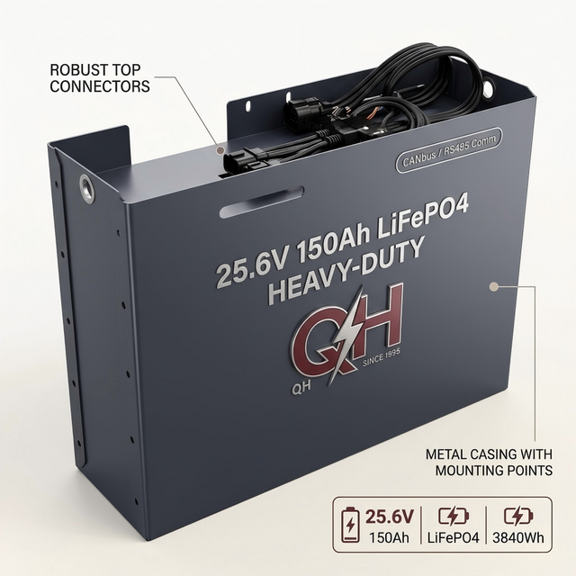 Pin lithium xe nâng 24V 25.6V LiFePO4 Anhui Qianhang