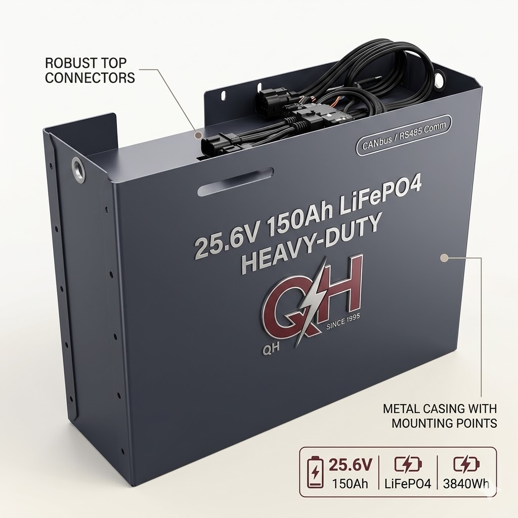 QH 25.6V 230Ah Pin Lithium Ion tùy chỉnh BMS thông minh